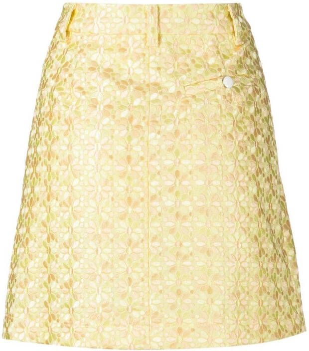 STAUD Mini-rok Geel