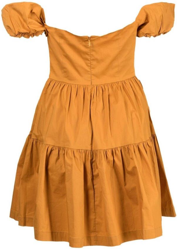 STAUD Off-shoulder jurk Oranje