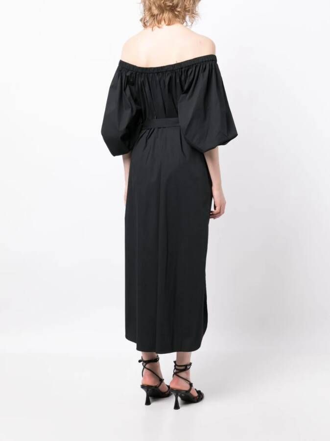 STAUD Off-shoulder jurk Zwart