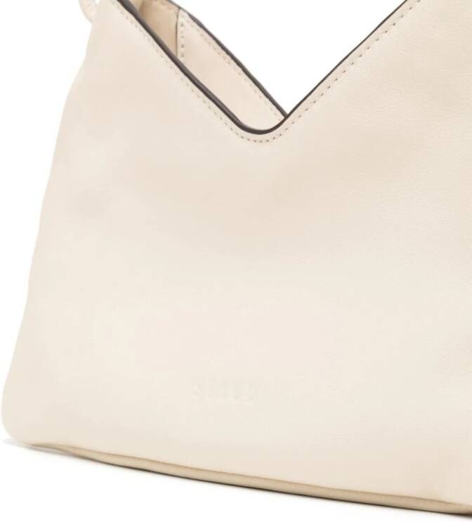 STAUD Valerie leren schoudertas Wit