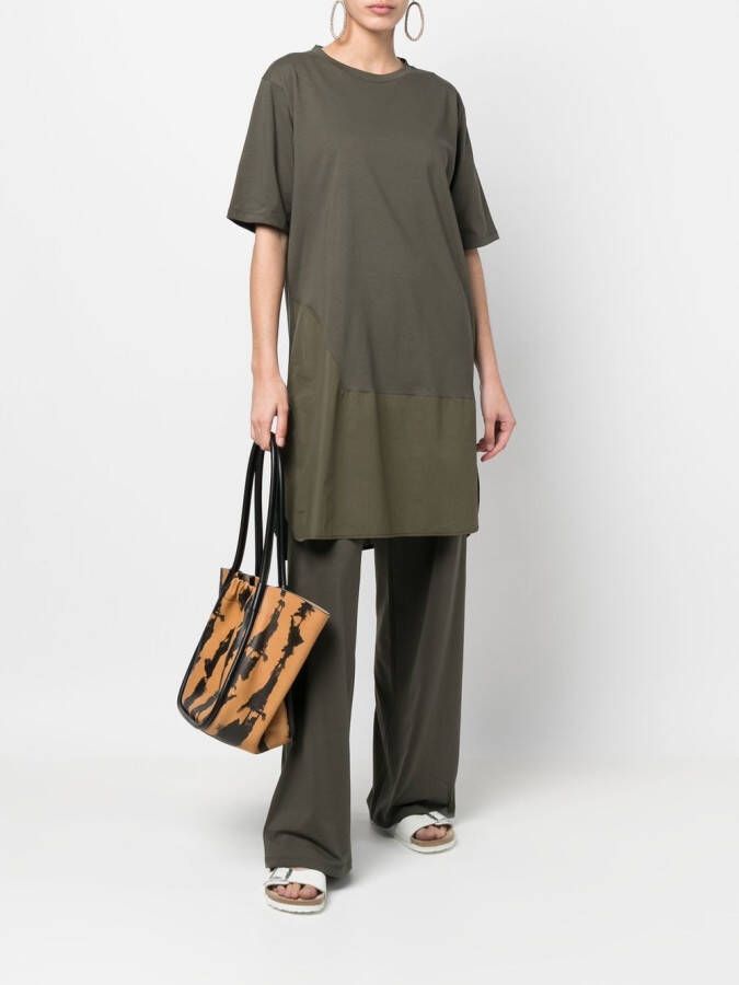 Stefano Mortari High waist broek Groen