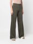 Stefano Mortari High waist broek Groen - Thumbnail 3