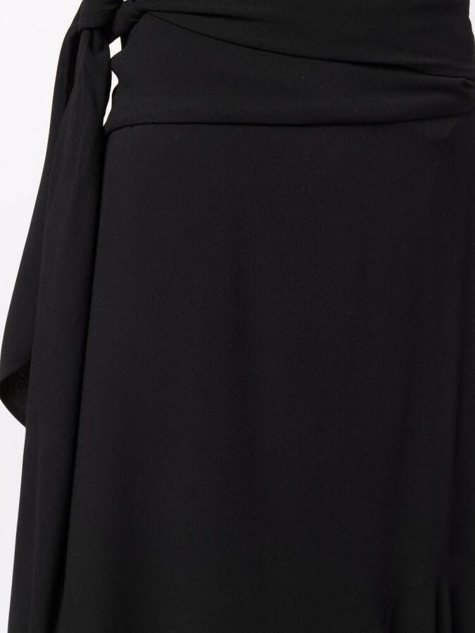 Stefano Mortari High waist maxi-rok Zwart