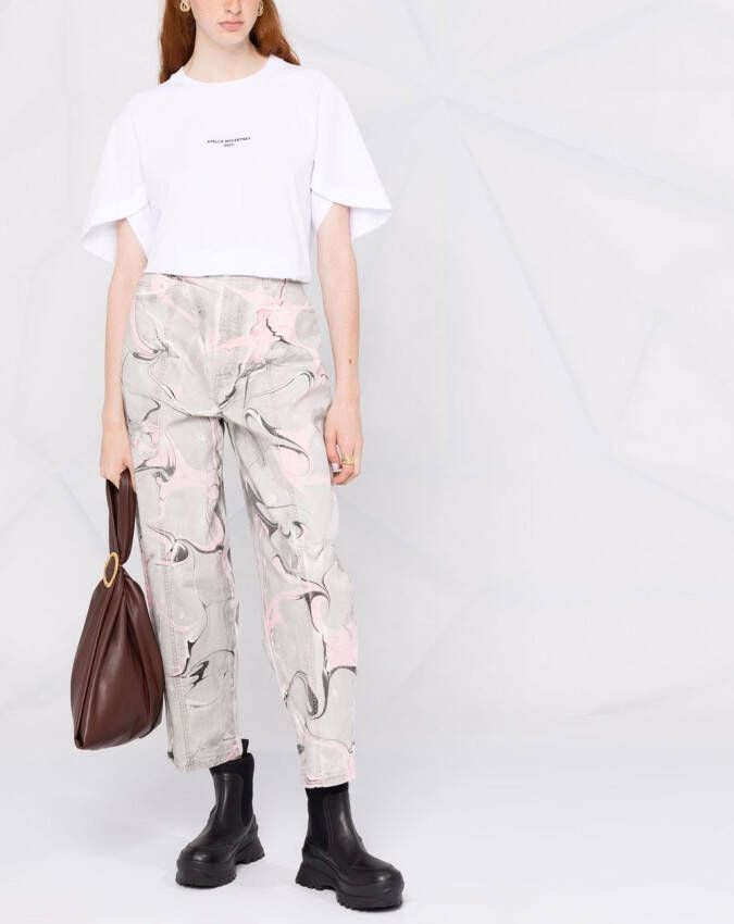 Stella McCartney 2001 T-shirt met logoprint Wit