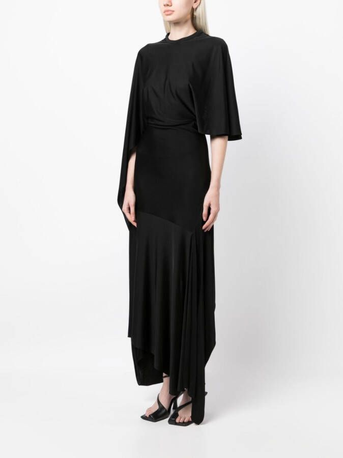 Stella McCartney Asymmetrische jurk Zwart