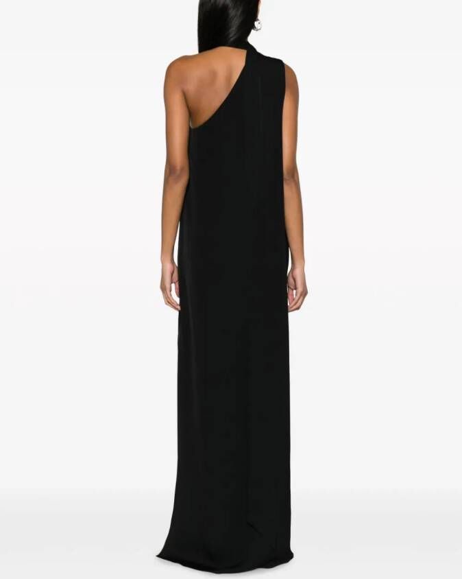 Stella McCartney Asymmetrische maxi-jurk Zwart