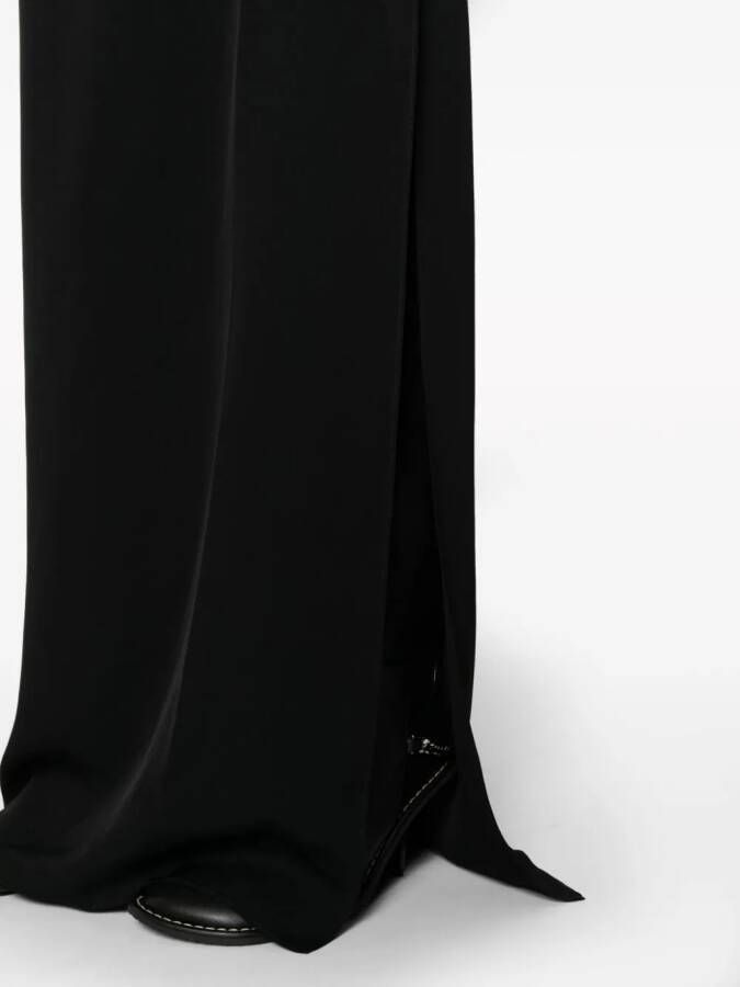 Stella McCartney Asymmetrische maxi-jurk Zwart