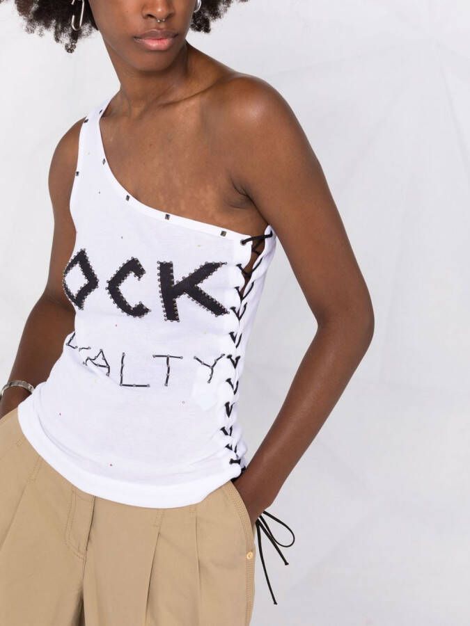 Stella McCartney Asymmetrische top Wit