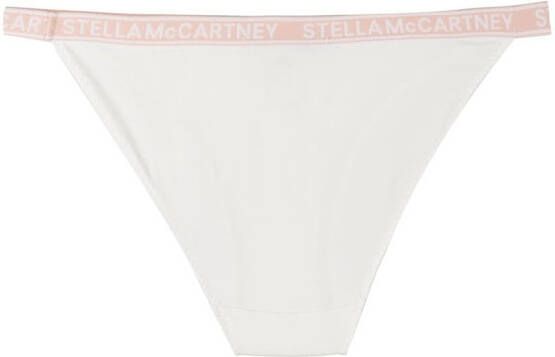 Stella McCartney Bikinislip met jacquard Wit