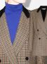 Stella McCartney Blazer met dubbele rij knopen en pied-de-poule patroon Beige - Thumbnail 4