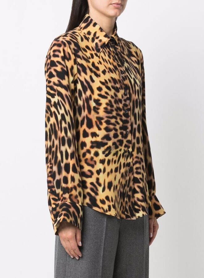 Stella McCartney Blouse met luipaardprint Bruin