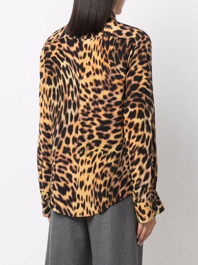 Stella McCartney Blouse met luipaardprint Bruin