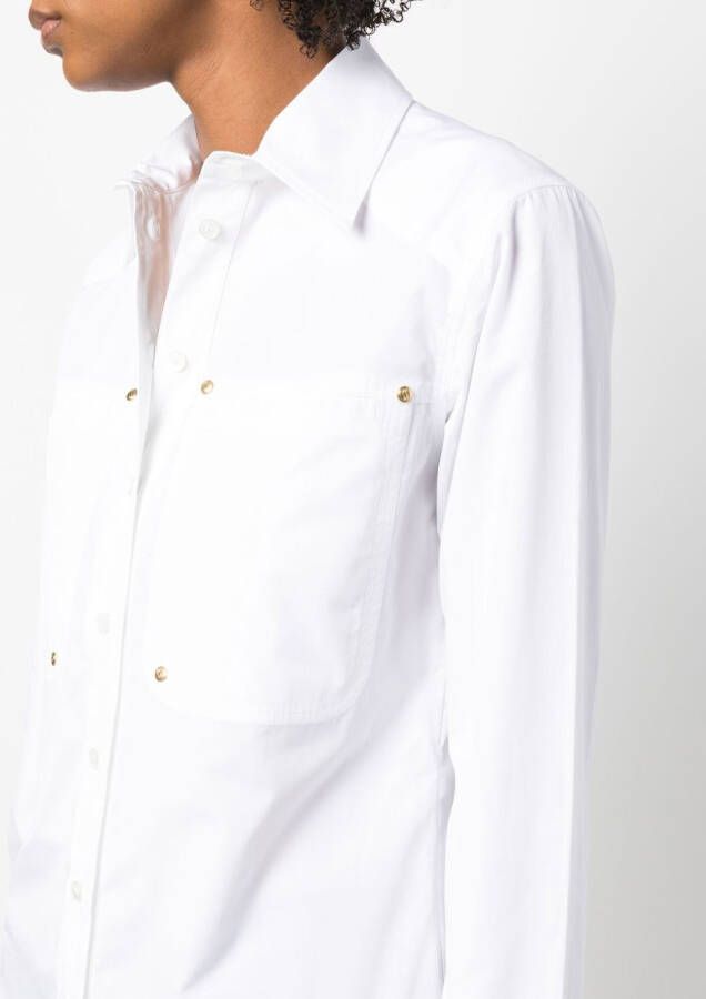 Stella McCartney Blouse met opgestikte zak Wit