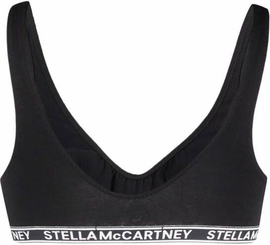Stella McCartney Bralette met logo afwerking Zwart
