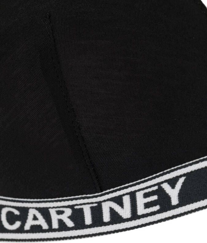 Stella McCartney Bralette met logo Zwart