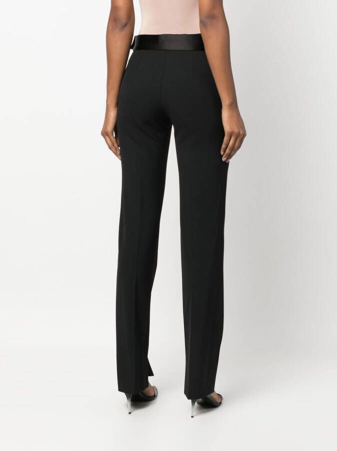 Stella McCartney Broek met satijnen tailleband Zwart
