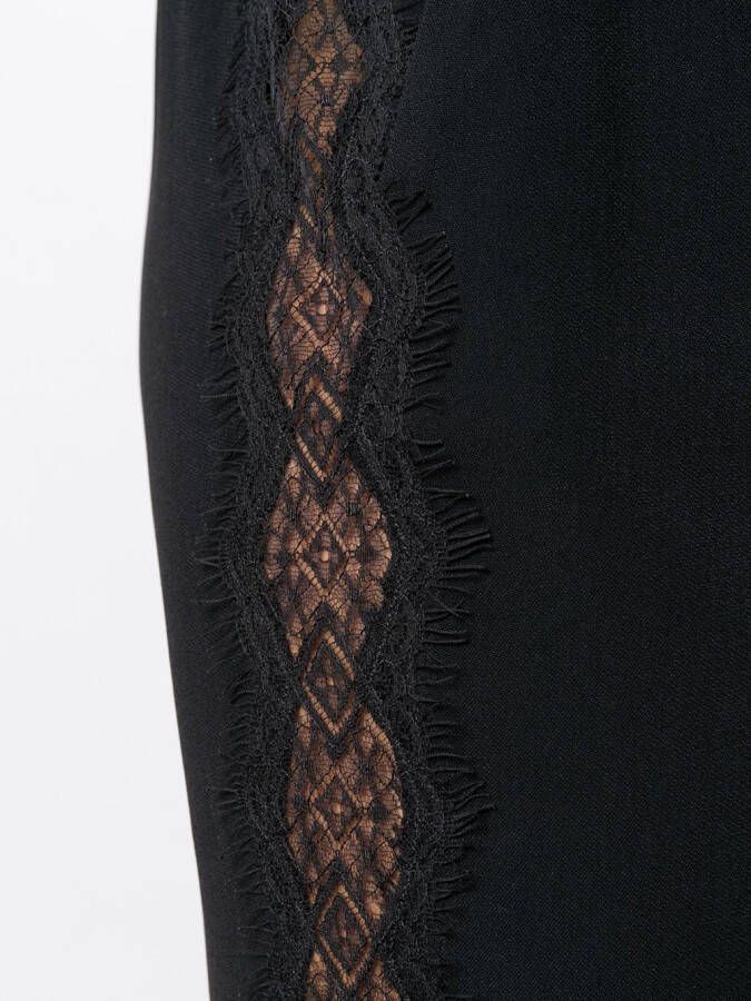 Stella McCartney Broek met toelopende pijpen Zwart