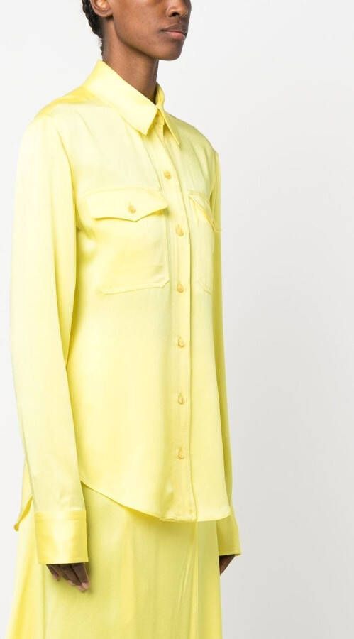 Stella McCartney Button-up blouse Geel