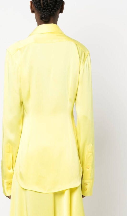 Stella McCartney Button-up blouse Geel