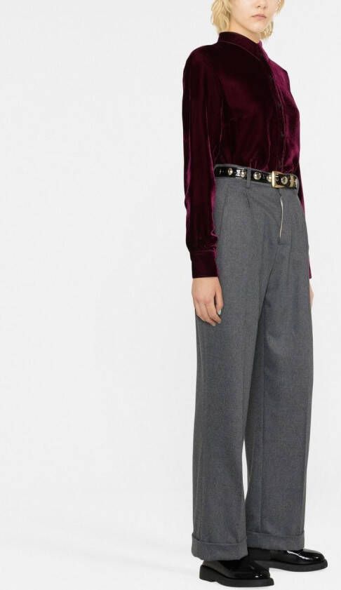 Stella McCartney Button-up blouse Paars