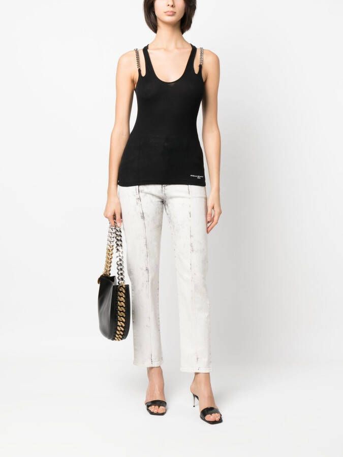 Stella McCartney Hemd met Falabella-ketting Zwart