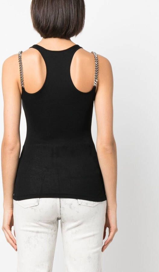 Stella McCartney Hemd met Falabella-ketting Zwart