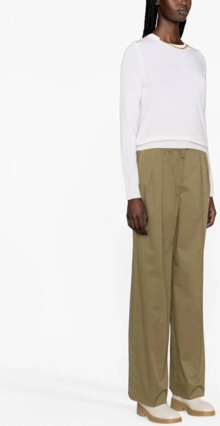 Stella McCartney Trui met schakelketting Wit
