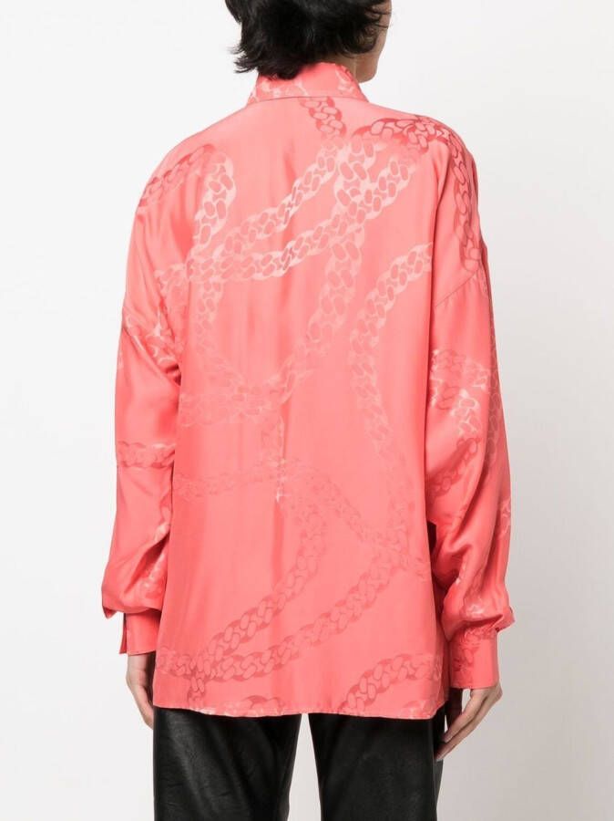 Stella McCartney Button-up blouse Roze