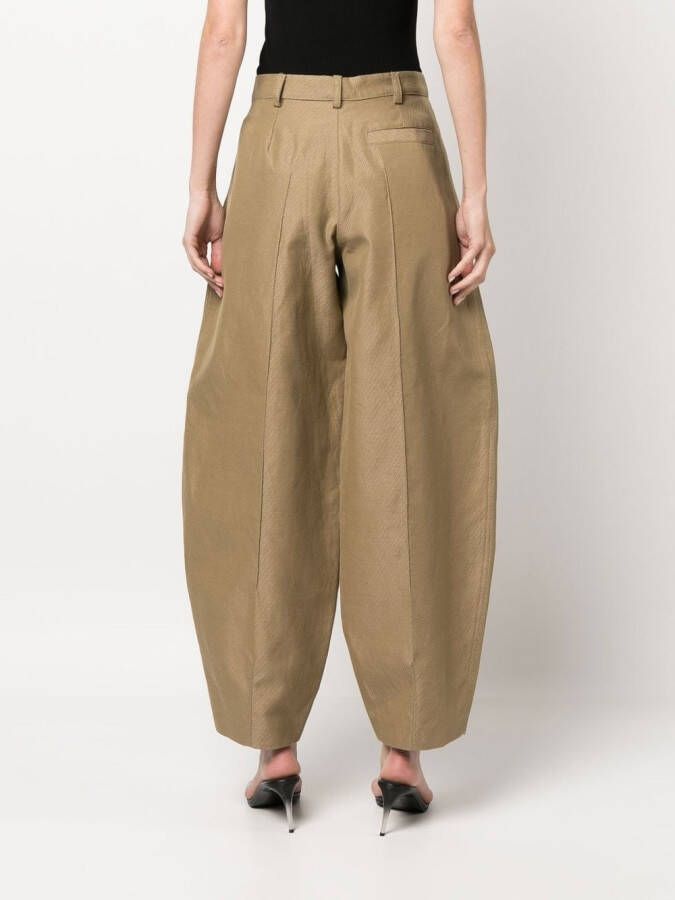 Stella McCartney Chino met wijde pijpen Beige