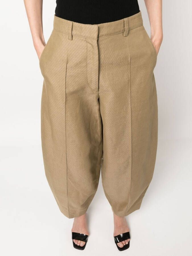 Stella McCartney Chino met wijde pijpen Beige