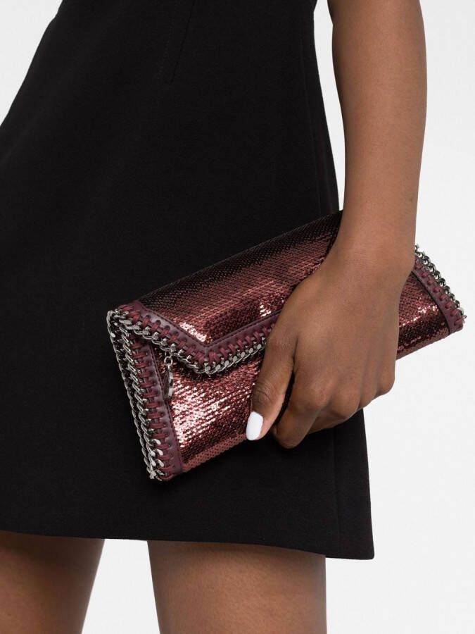 Stella McCartney Clutch met pailletten Rood