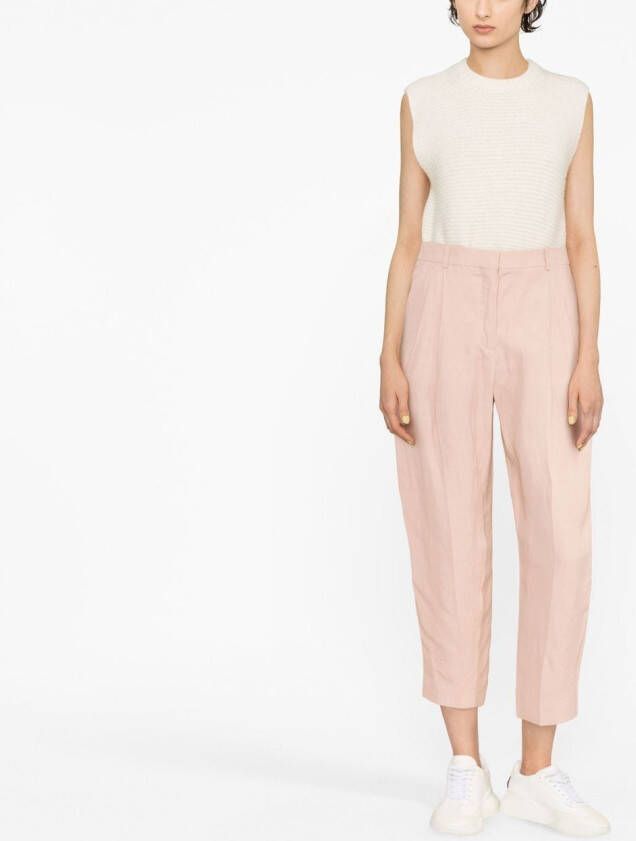 Stella McCartney Cropped pantalon Roze