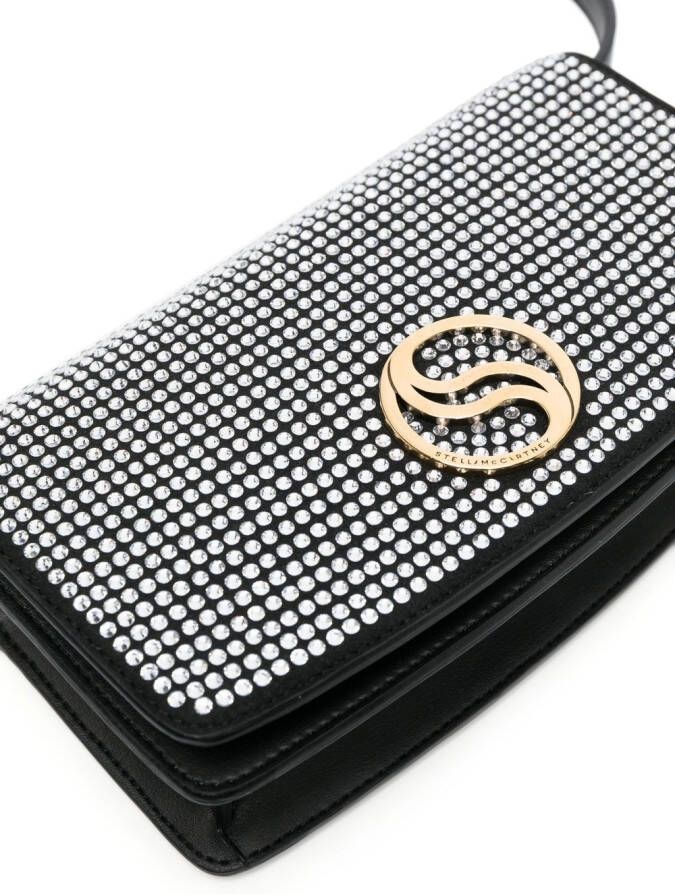 Stella McCartney Crossbodytas verfraaid met kristallen Zwart