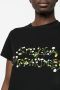 Stella McCartney T-shirt met paardenbloem logoprint Zwart - Thumbnail 5
