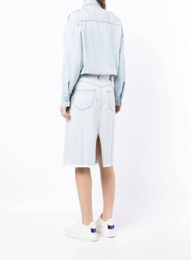 Stella McCartney Denim blousejurk Blauw