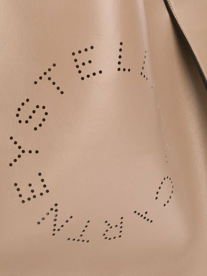 Stella McCartney Draagtas met geperforeerd logo Grijs