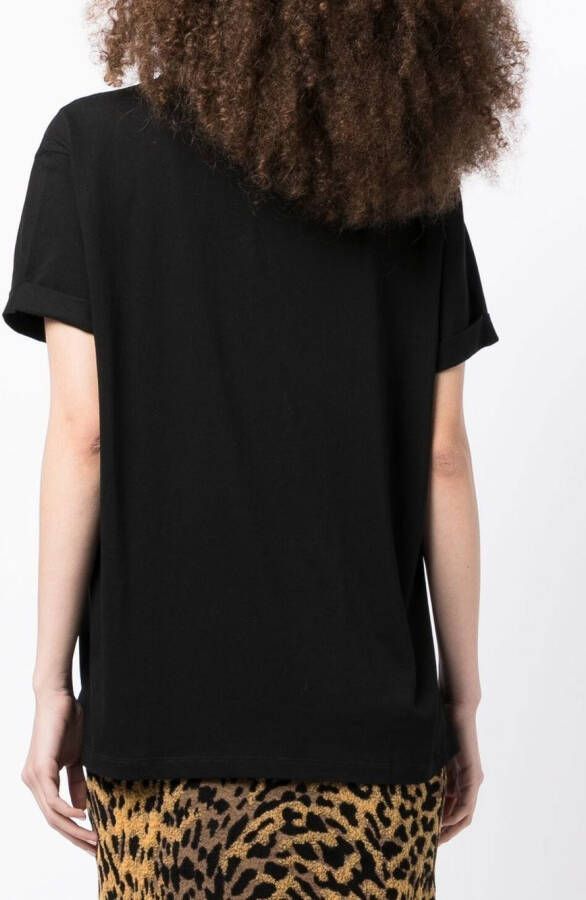Stella McCartney Embroidered mini star T-shirt Zwart