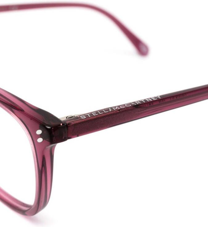 Stella McCartney Eyewear Bril met hoekig montuur Roze