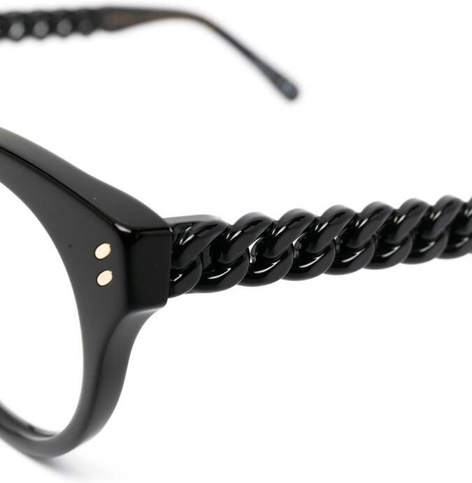Stella McCartney Eyewear Bril met rond montuur Zwart