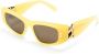 Stella McCartney Eyewear Falabella zonnebril met rechthoekig montuur Geel - Thumbnail 2