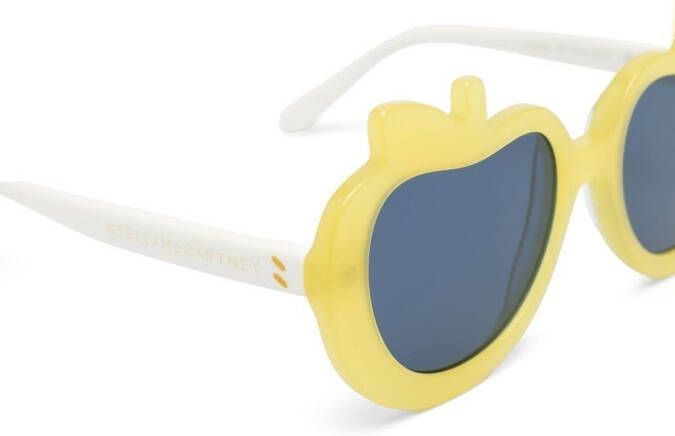 Stella McCartney Eyewear Zonnebril met appel montuur Geel