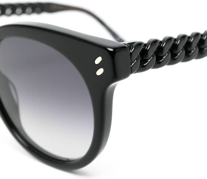 Stella McCartney Eyewear Zonnebril met kettingdetail Zwart