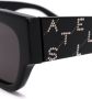 Stella McCartney Eyewear Zonnebril met rechthoekig montuur Zwart - Thumbnail 3