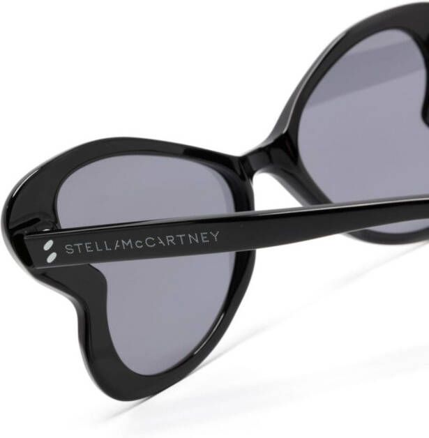 Stella McCartney Eyewear Zonnebril met vlinder montuur Zwart