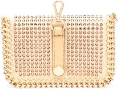 Stella McCartney Falabella clutch verfraaid met kristallen Geel