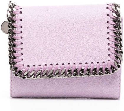 Stella McCartney Falabella flap wallet Roze