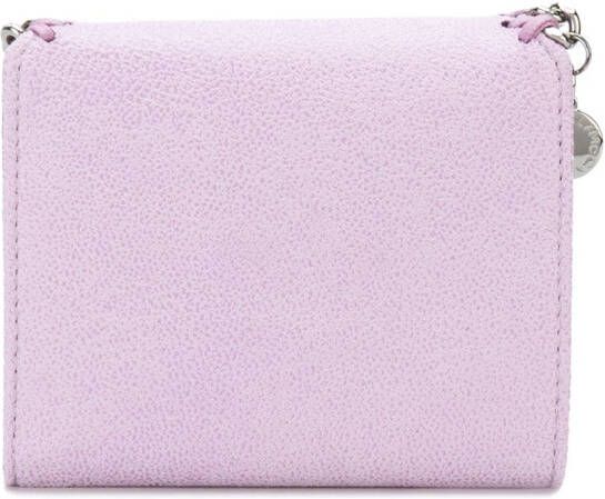 Stella McCartney Falabella flap wallet Roze