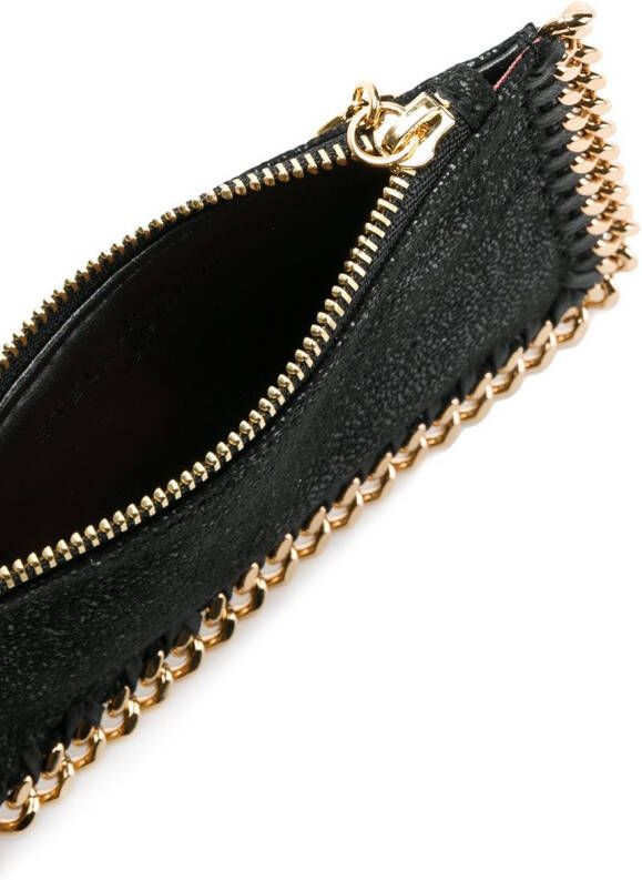 Stella McCartney Falabella zip cardholder Zwart