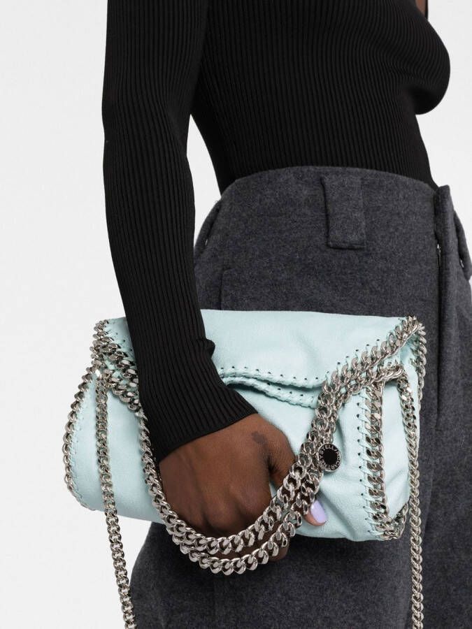 Stella McCartney Falabella shopper met ketting Blauw