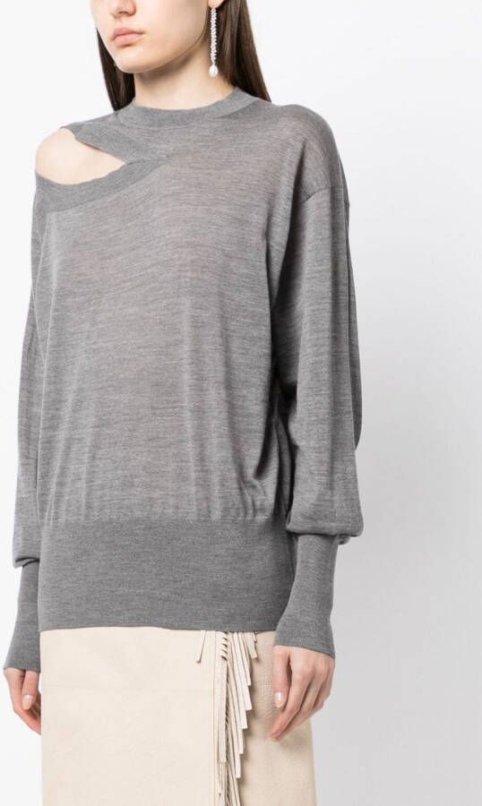 Stella McCartney Fijngebreide trui Grijs